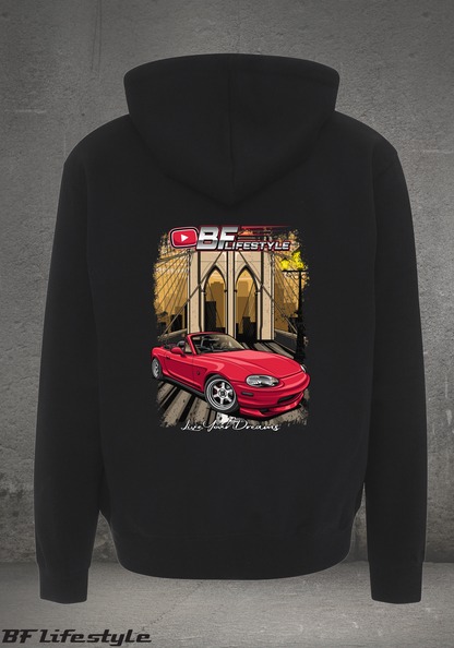 Mazda MX5 Hoodie m. Lynlås